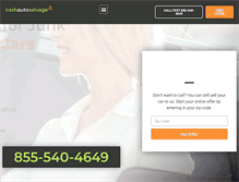 Tablet Screenshot of cashautosalvage.com